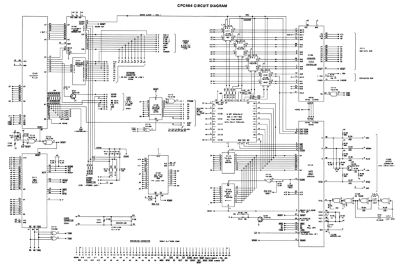 The Amstrad CPC 464 Circuit Diagram (from the CPC 464 Service Manual).