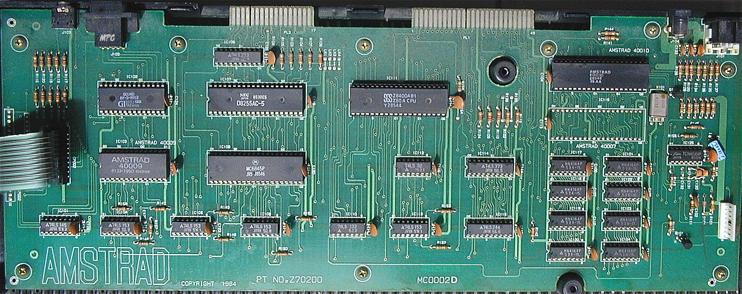 An Amstrad CPC 464 motherboard, Revision 2.