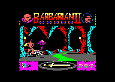 Barbarian 2 - Ingame screen (Ocean & Palace Software, 1990)