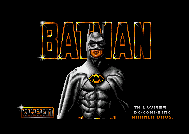 Batman (the movie) - Title screen (Ocean, 1990)