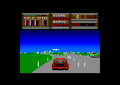 Crazy Cars 2 - Ingame screen (Titus, 1990)