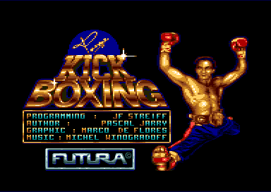 Panza Kickboxing title screen (Loriciel, 1991)