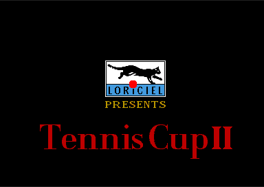 Tennis Cup 2 - Title screen (Loriciel, 1990)