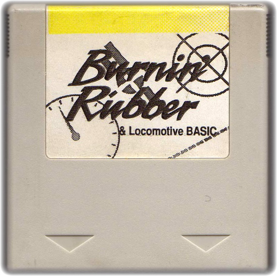 English 464/6128Plus cartridge with Firmware v4 and the game Burnin Rubber.