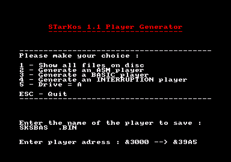 Generate a BASIC Player