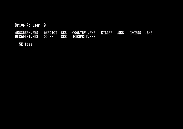 List all SKS files on the disc