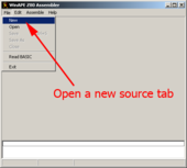 Open a new source tab