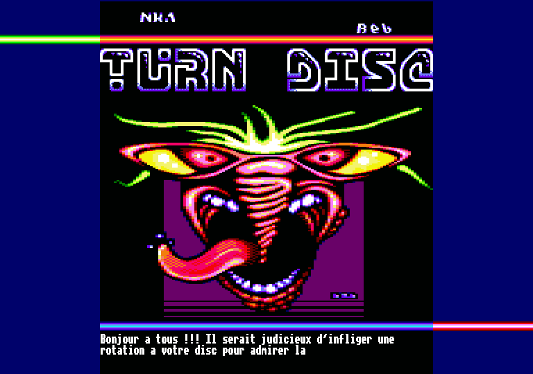 Boxon 4 Turn Disc. Based on an unknown Amiga picture (released in 2001)
