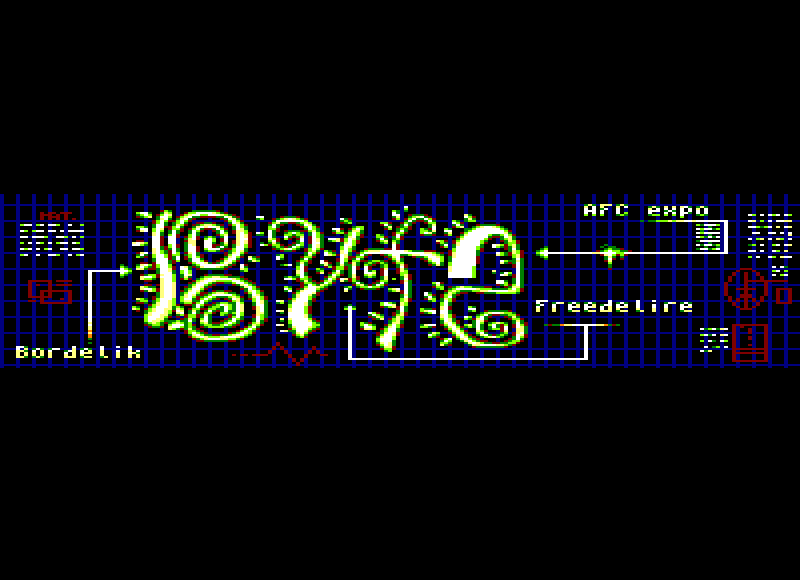 There's a color-cycling with the blue grid to make it move (Unreleased) (1996)